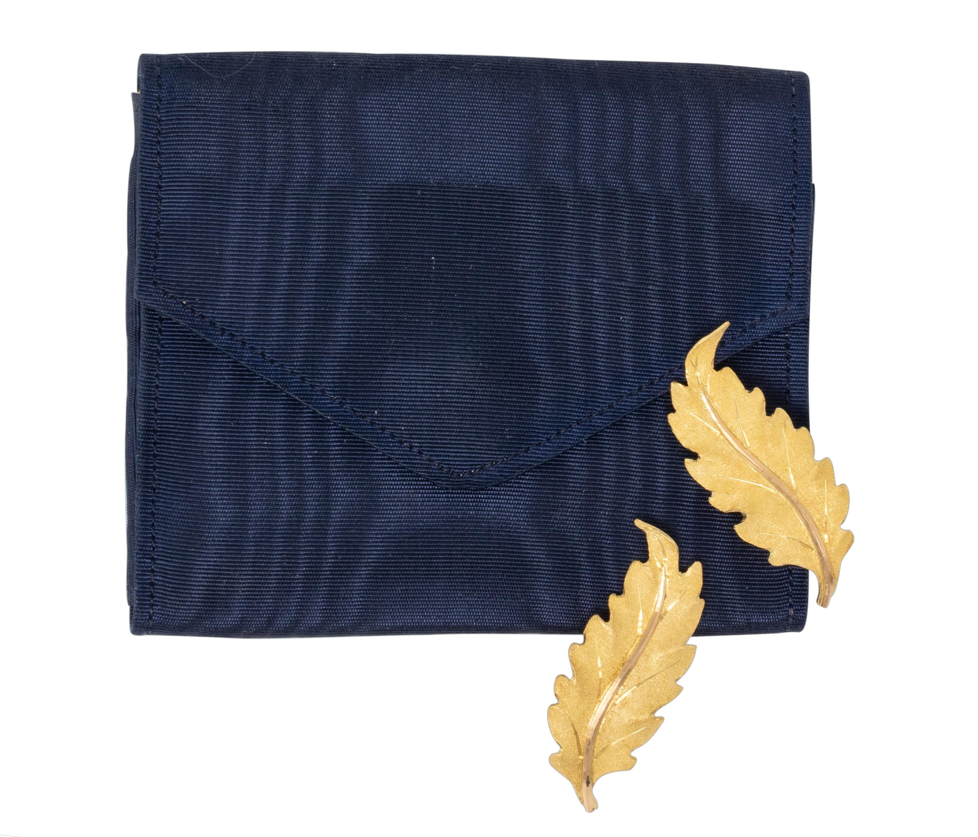 Mario Buccellati 1970's 18 Karat Yellow Gold Vintage Oak Leaf Ear-Clip Earrings