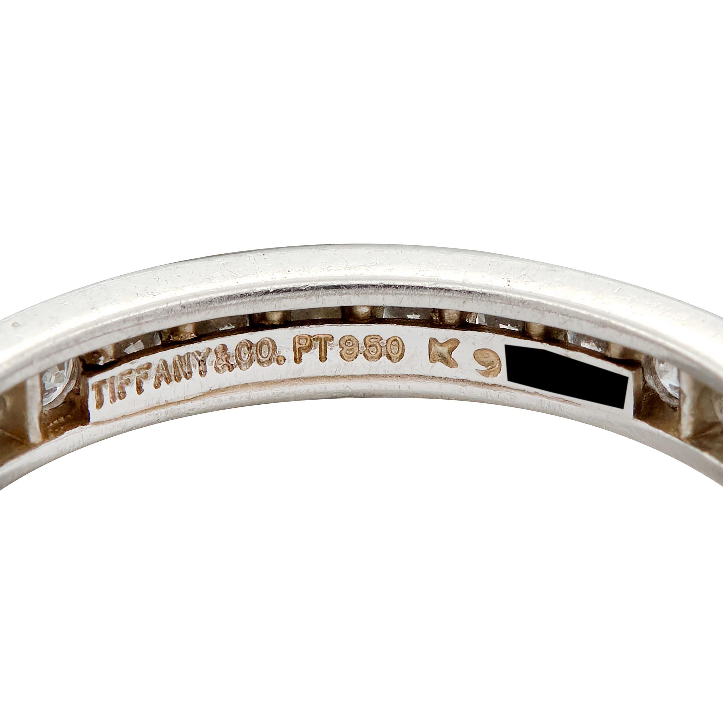 Tiffany & Co. Contemporary 0.90 CTW Diamond Platinum Eternity Channel Band Ring