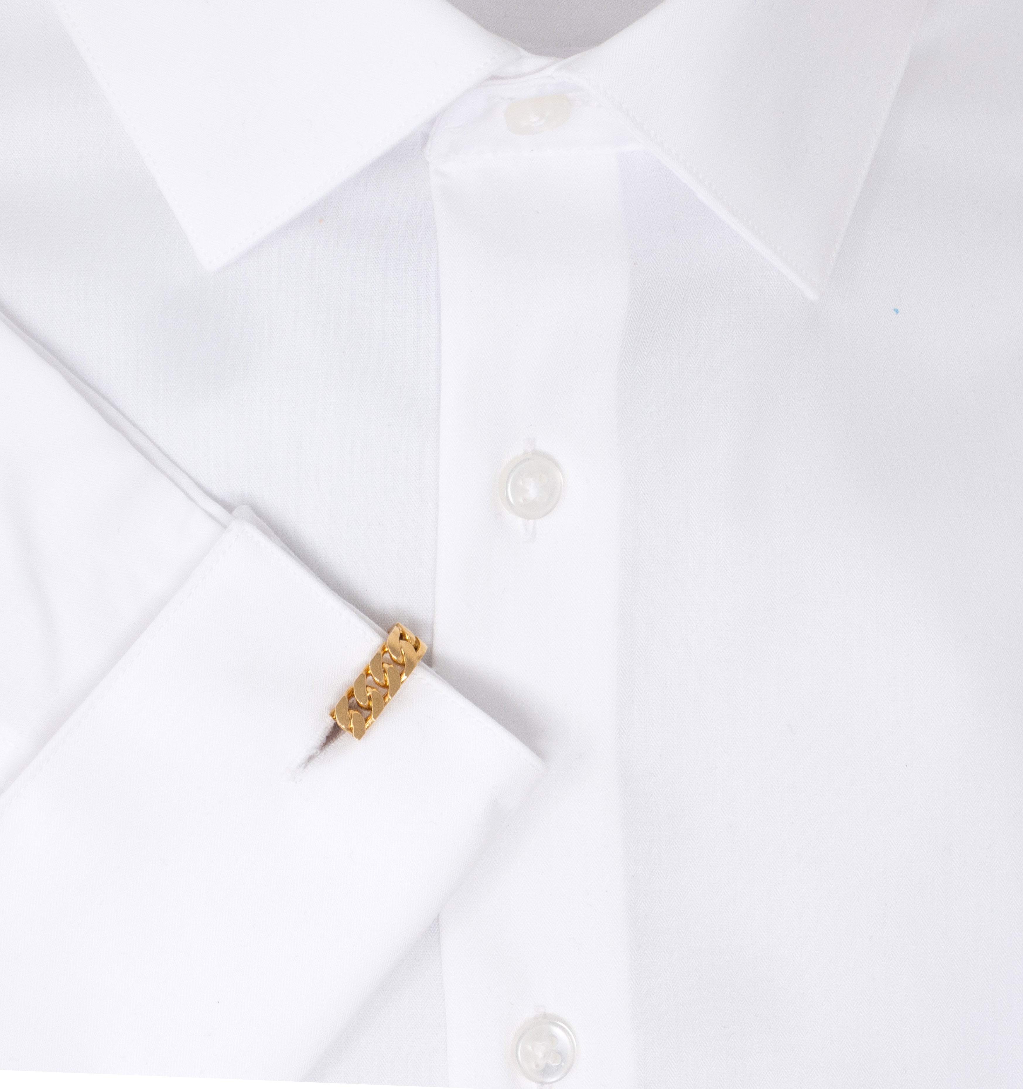 Hermès Paris 18 Karat Yellow Gold Curb Link Vintage Men's French Stirrup Cufflinks