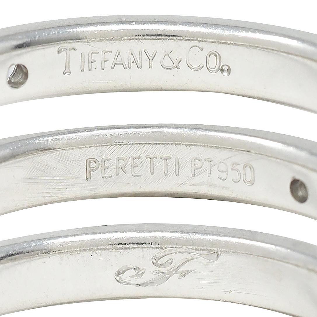 Elsa Peretti Tiffany & Co. 2000's Diamond Platinum Flush Set Band Ring