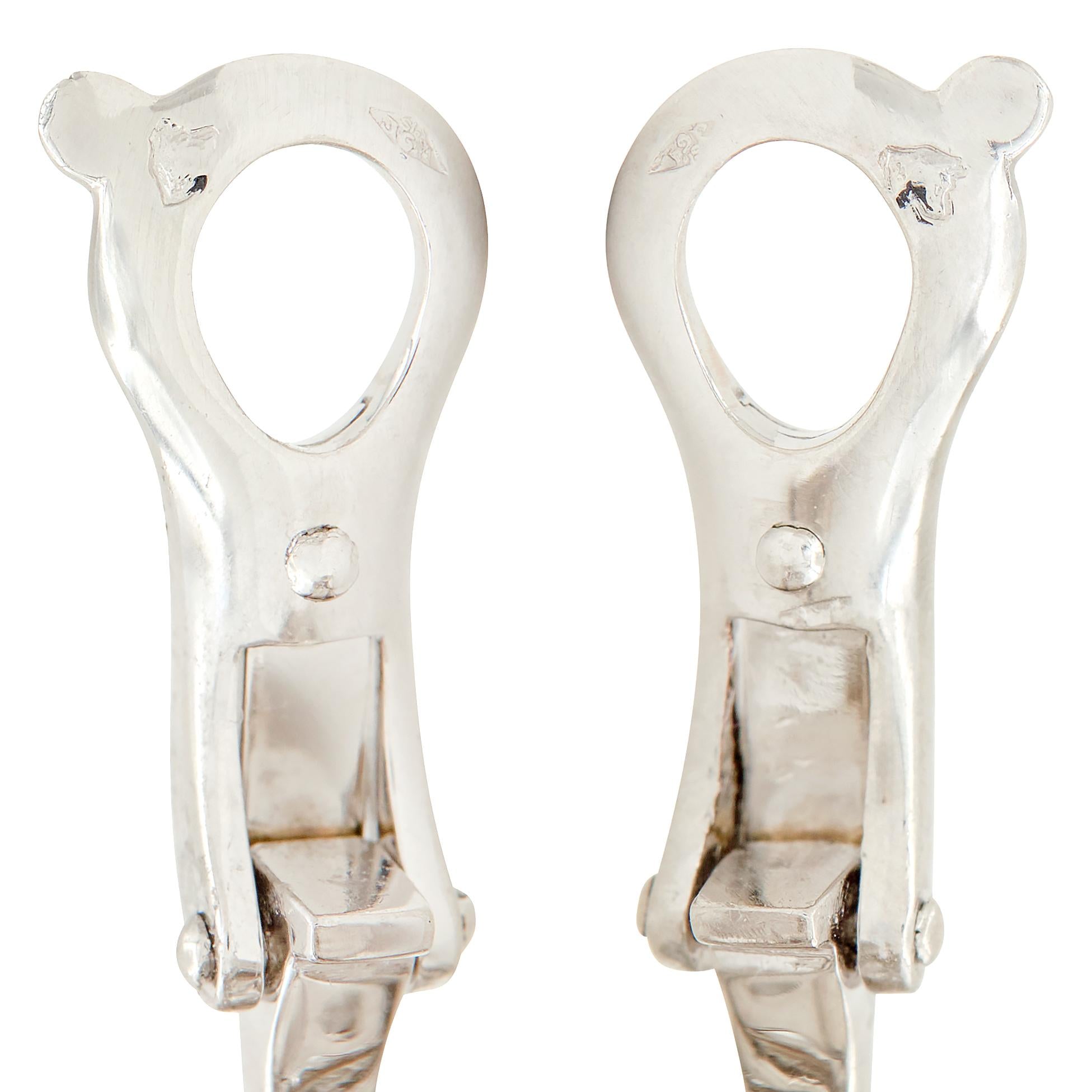 Van Cleef & Arpels 2000s Diamond Platinum Snowflake Cluster Ear-Clip Earrings