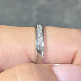 Contemporary 0.46 CTW Diamond Platinum Channel Band Ring Wilson's Estate Jewelry