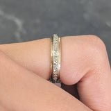 Art Deco Platinum 14 Karat Two-Tone Gold Antique Wedding Band Ring Wilson's Estate Jewelry