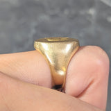 Victorian 18 Karat Yellow Gold Antique Unisex Boar Animal Signet Ring Wilson's Estate Jewelry