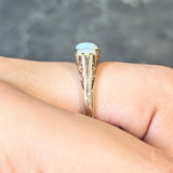 Victorian Opal 9 Karat Yellow Gold Antique Five Stone Band Ring Wilson's Estate Jewelry
