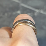 Cartier Vintage Diamond 18 Karat Tri-Colored Gold Trinity Rolling Band Ring Wilson's Estate Jewelry