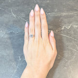 Tiffany & Co. 1.59 CTW Emerald Cut Diamond Platinum Soleste Halo Engagement Ring