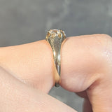 Victorian 0.35 CTW Old European Cut Diamond 14 Karat Yellow Gold Belcher Solitaire Engagement Ring