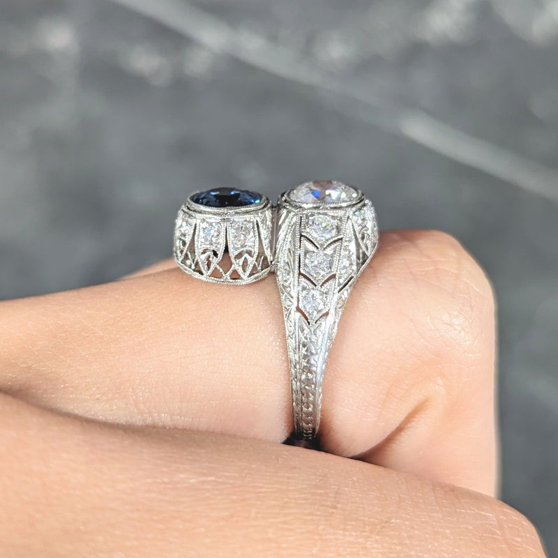 Estate art deals deco engagement rings