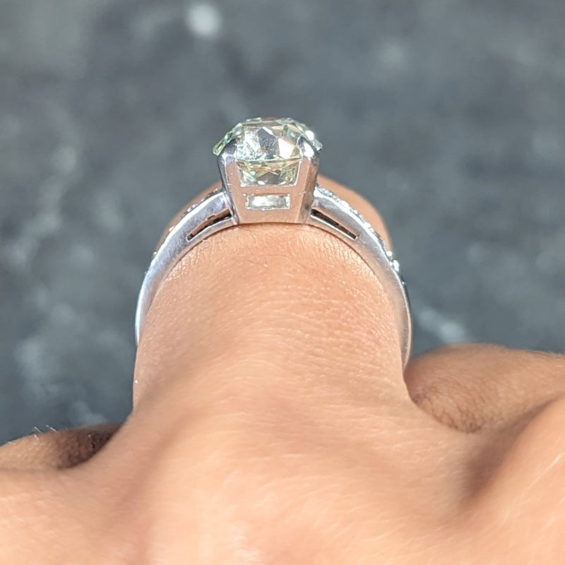 4 Carat Old Mine Cut Diamond Engagement Ring | Engagement ring diamond cut,  Beautiful jewelry, Diamond engagement