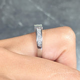 Contemporary 0.56 CTW Diamond Platinum Band Ring Wilson's Estate Jewelry