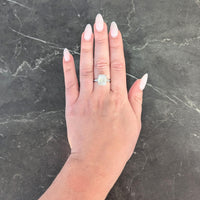Cartier Mid-Century 5.40 CTW Emerald Cut Diamond Platinum Vintage Engagement Ring GIA