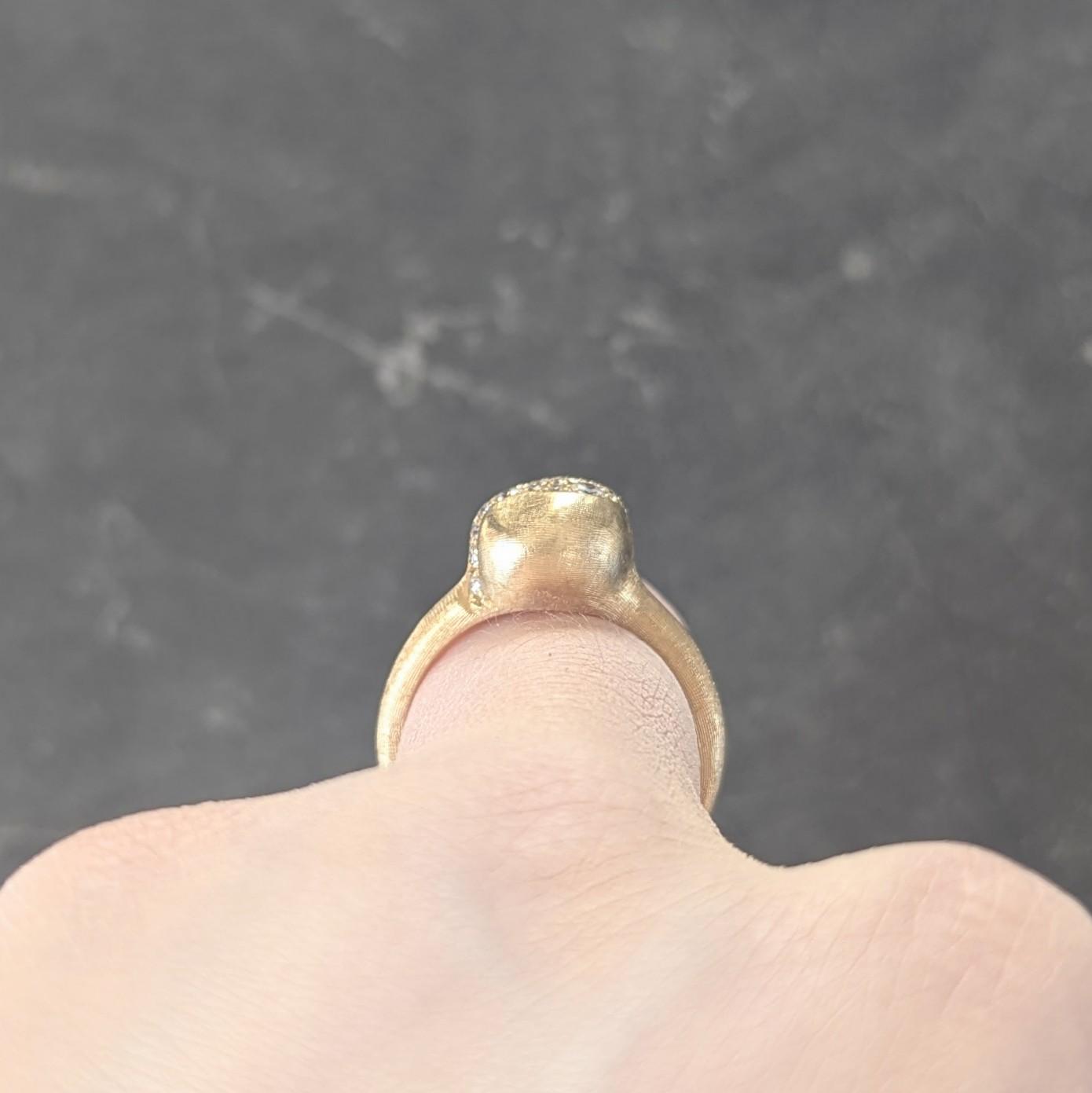 Marco Bicego Contemporary Diamond 18K Gold Africa Constellation Bauble Ring