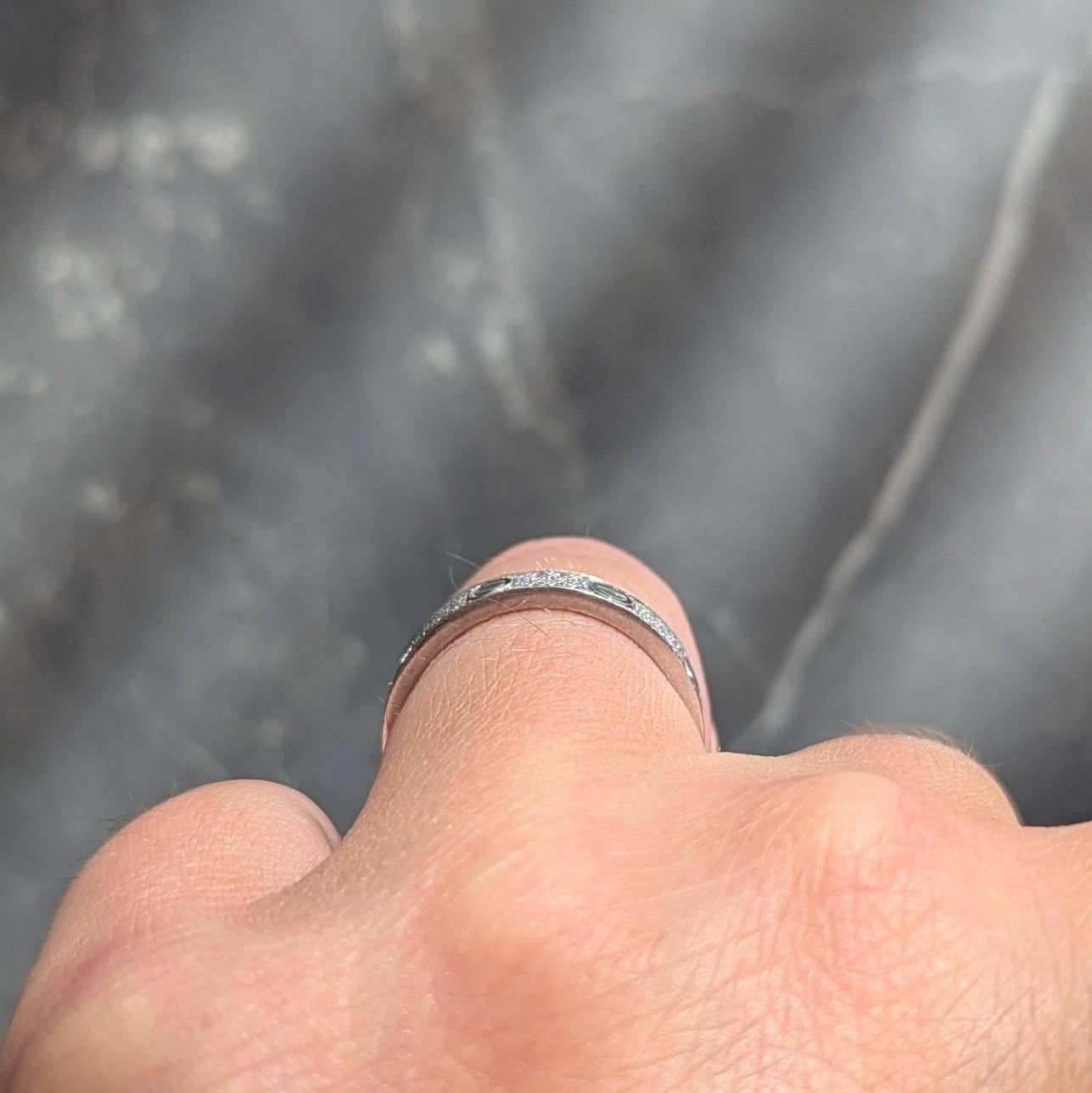 Cartier Contemporary Diamond 18 Karat White Gold High Love Unisex Band Ring