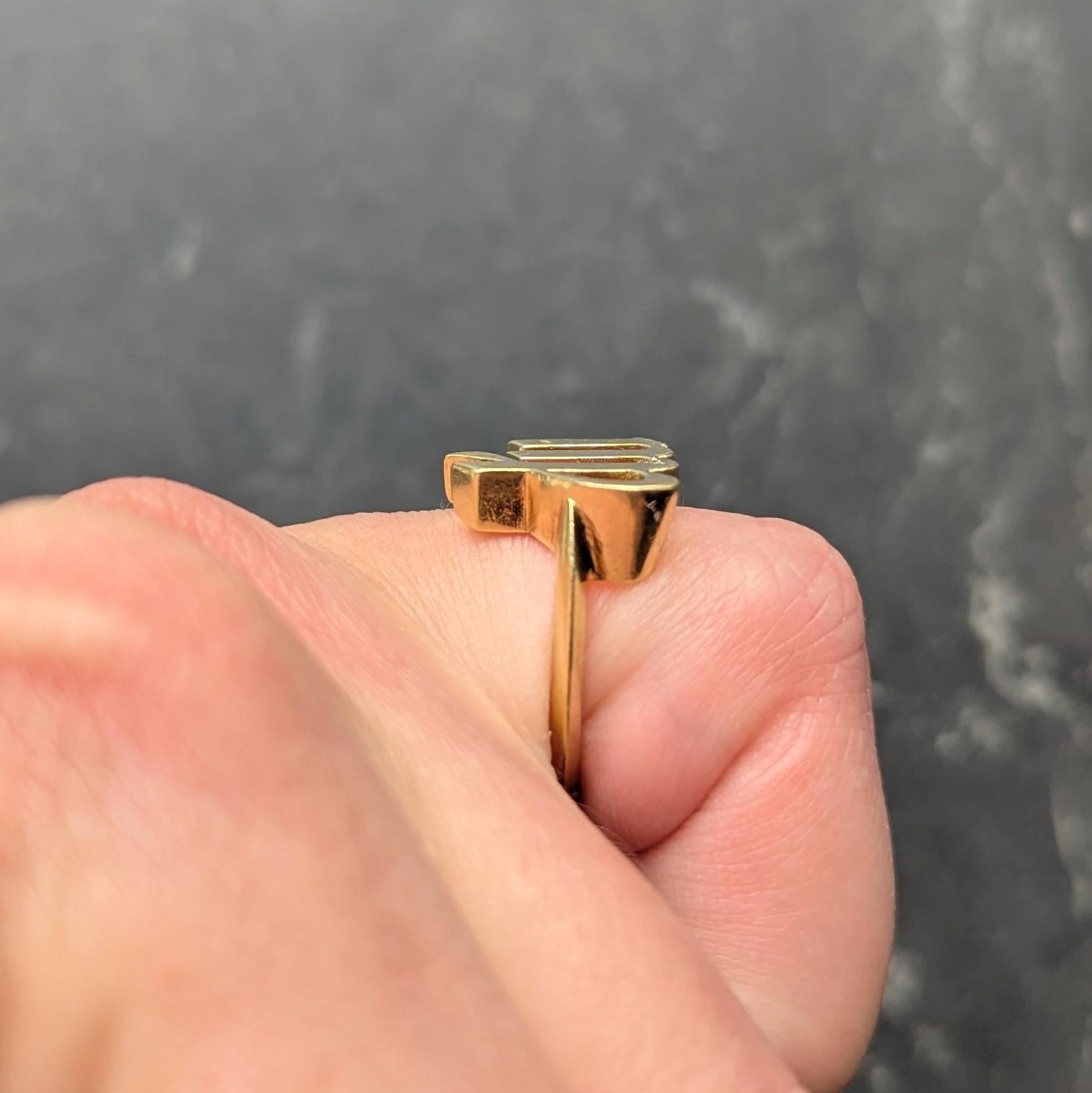 Cartier 1970's 18 Karat Yellow Gold Vintage Virgo Zodiac Ring