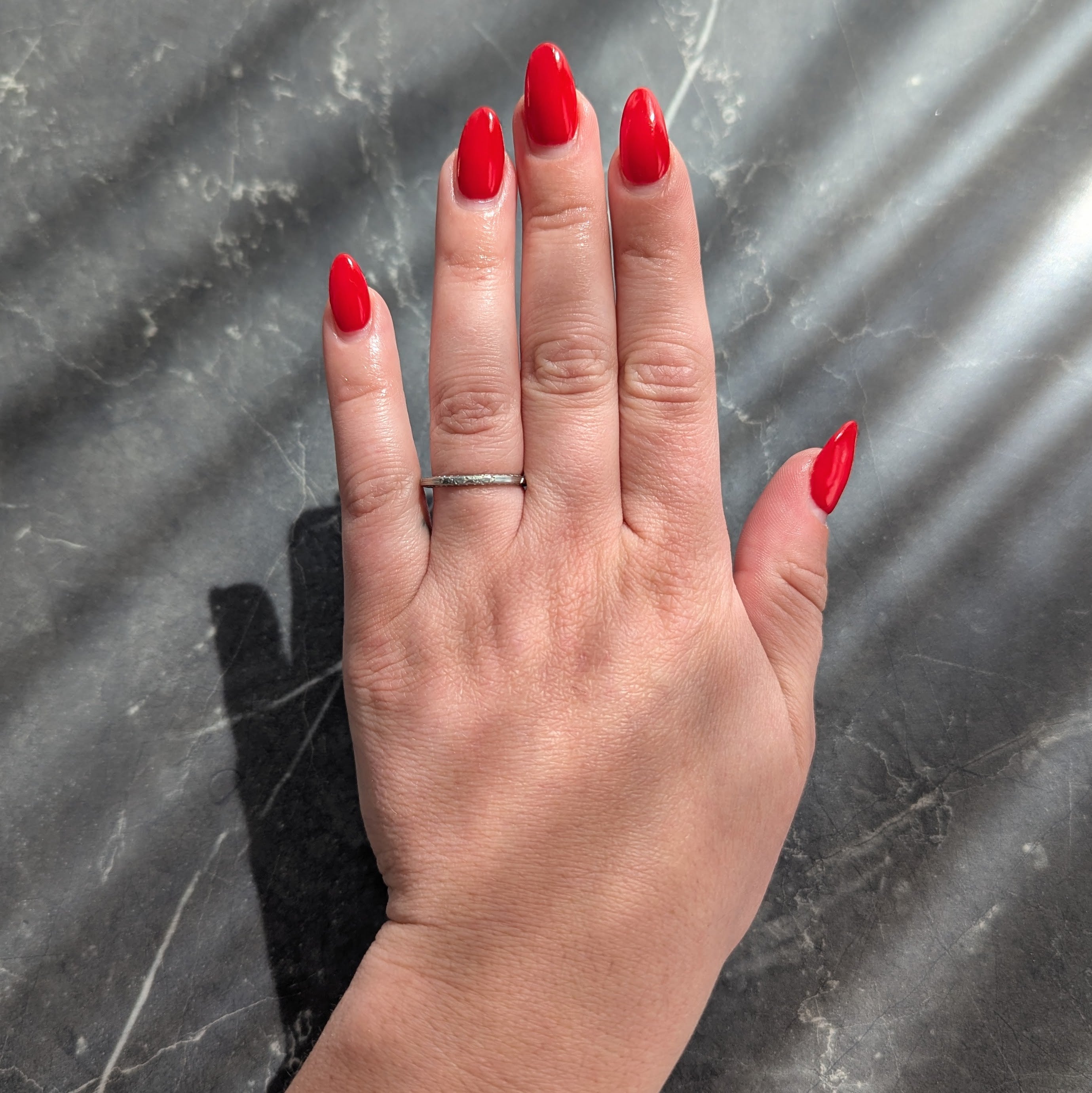 Belais Art Deco 18 Karat White Gold Orange Blossom Wheat Wedding Band Ring