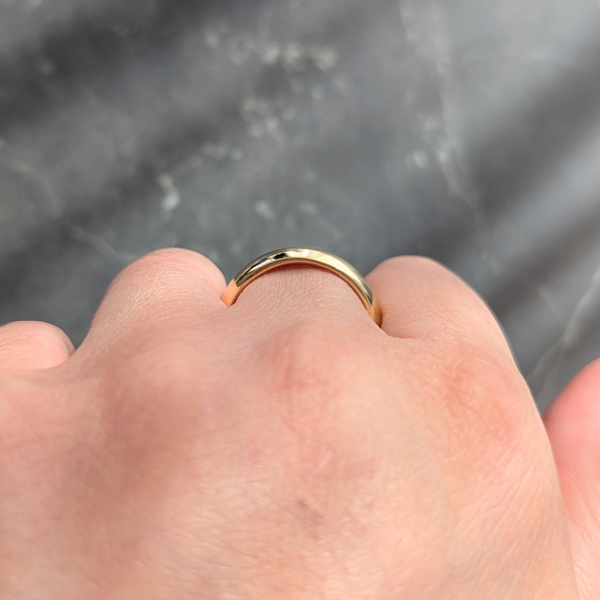 Cartier 1980's 18 Karat Yellow Gold Vintage Unisex Wedding Band Ring