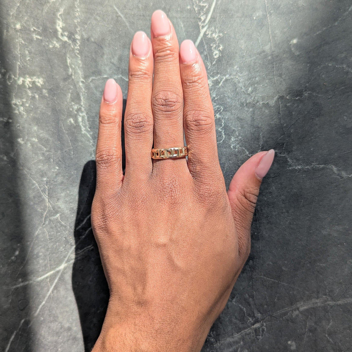 Tiffany & Co. 18 Karat Rose Gold Contemporary T True Band Ring