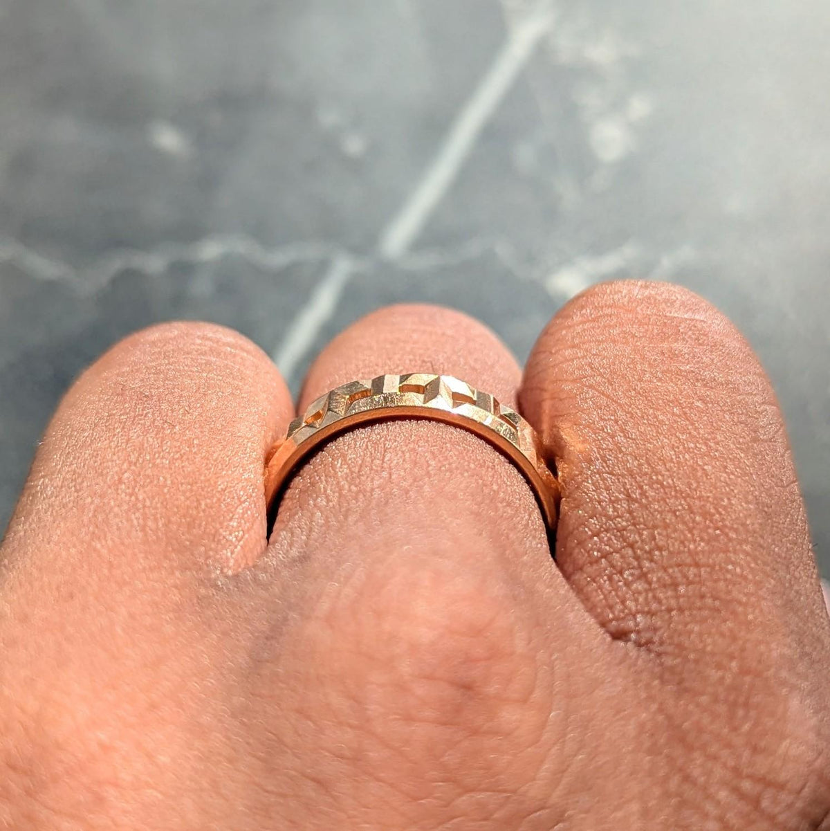 Tiffany & Co. 18 Karat Rose Gold Contemporary T True Band Ring