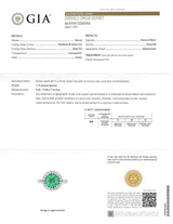 Contemporary 4.77 CTW Emerald Diamond 18 Karat Gold Halo Ring GIA Wilson's Estate Jewelry