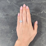 Cartier Art Deco 1.75 CTW Baguette Cut Diamond Platinum Tapered Vintage Alternative Ring