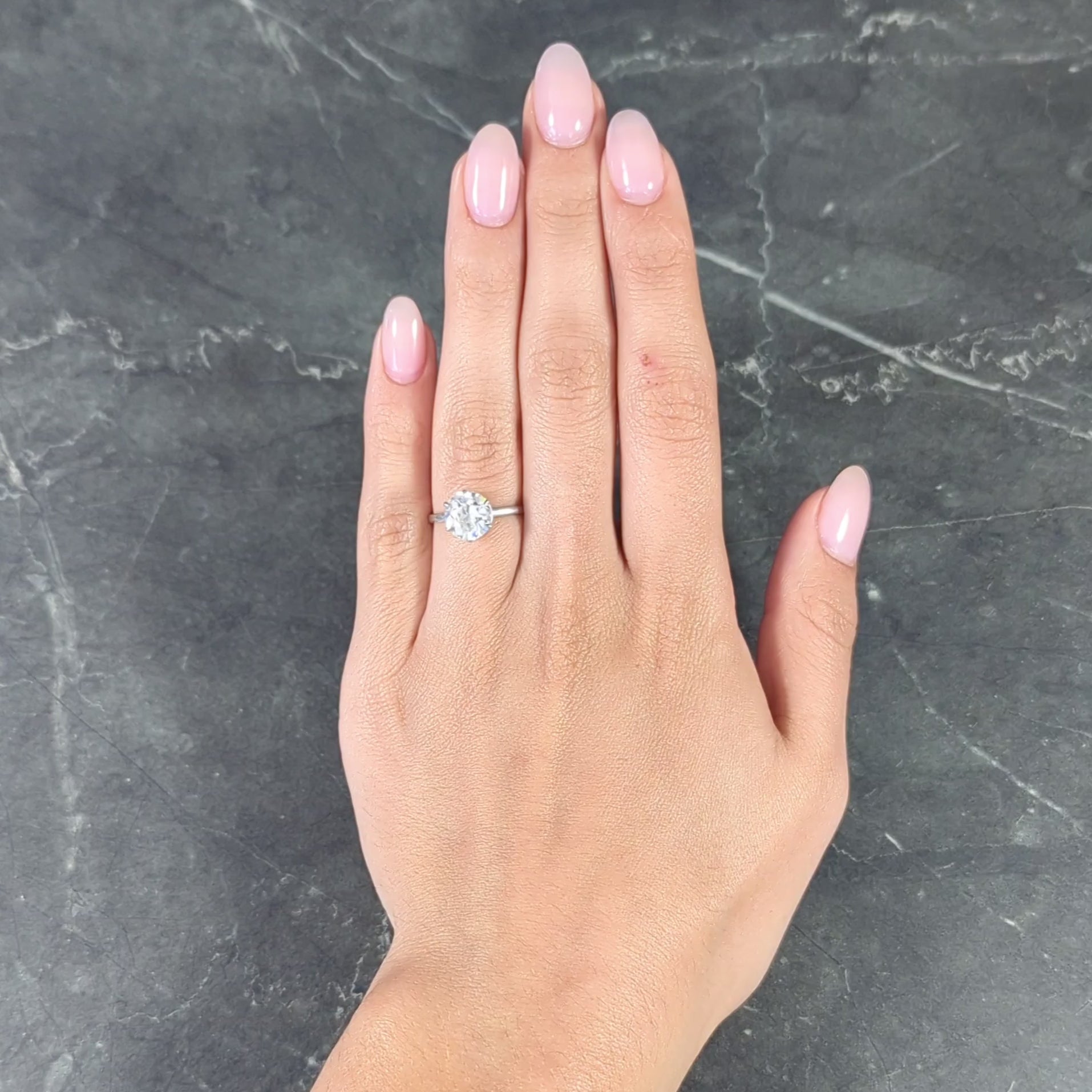 Art Deco 2.29 CTW Diamond Platinum Vintage Solitaire Engagement Ring GIA