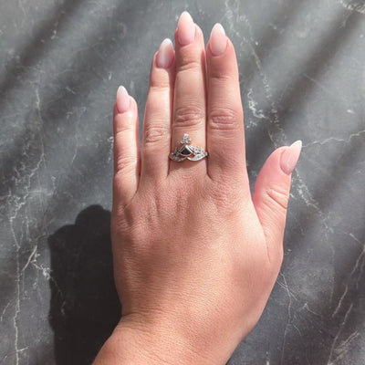 Edwardian Sapphire Diamond Platinum 18 Karat Yellow Gold Antique Tiara Ring