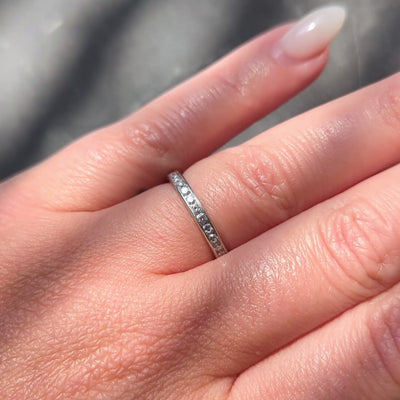 Tiffany & Co. Contemporary 0.90 CTW Diamond Platinum Eternity Channel Band Ring