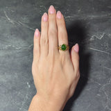 Art Nouveau Nephrite Jade 14 Karat Yellow Gold Antique Unisex Signet Ring