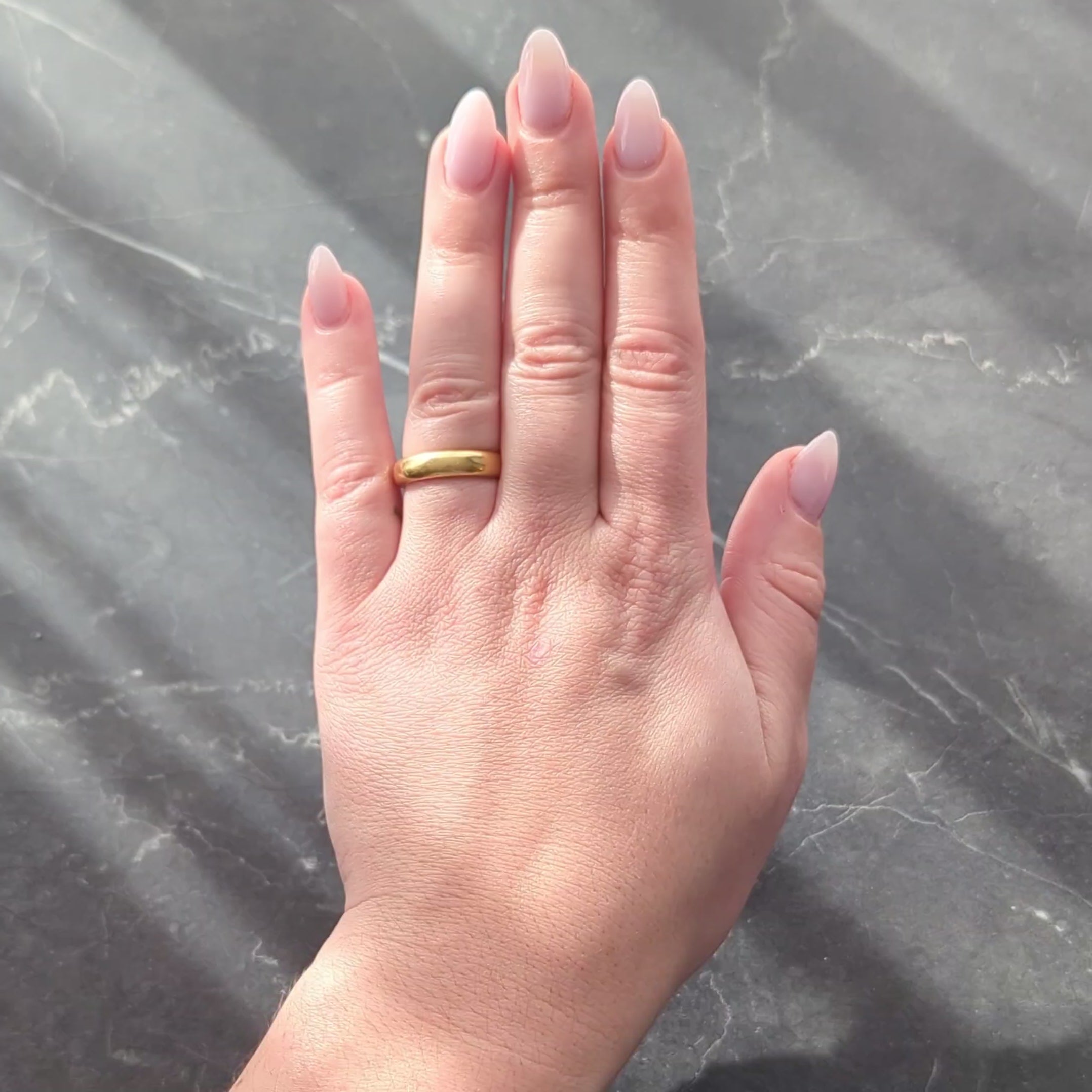 Tiffany & Co. 1905 18 Karat Yellow Gold Inscribed Antique Wedding Band Ring