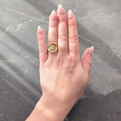 Cartier Dinh Van 1970's 18 Karat Yellow Gold Vintage Circle Band Ring