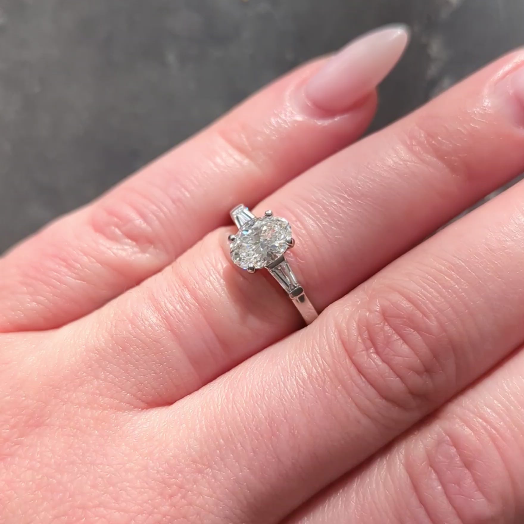 Bulgari 1.36 CTW Oval Cut Diamond Platinum Contemporary Engagement Ring GIA