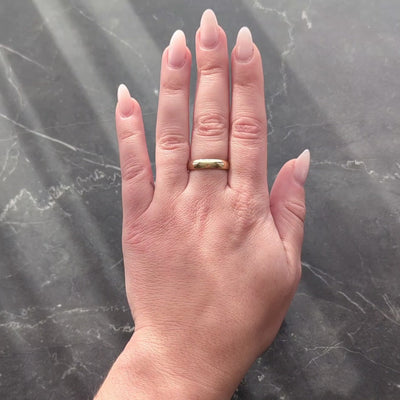 Tiffany & Co. 1990's 18 Karat Yellow Gold Vintage Wedding Band Ring