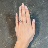 Art Deco 0.30 CTW Old European Diamond 18 Karat White Gold Orange Blossom Engagement Ring