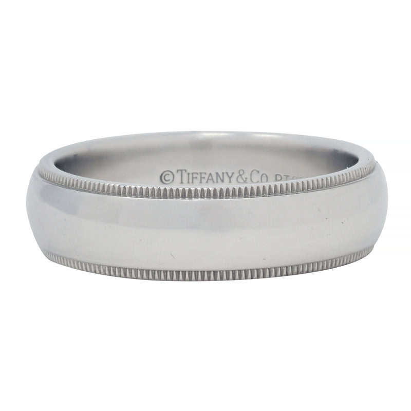 Tiffany & Co. Mens Platinum Wedding Band Ring 4mm Wide Size 9.25 RRP $ –  Catherine Trenton Jewellery