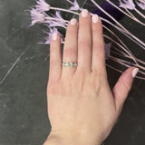 Art Deco 1.16 CTW Diamond Platinum Buckle Engagement Ring