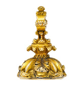 1900's Victorian Bloodstone Intaglio 14 Karat Gold Pheasant Fob Pendant - Wilson's Estate Jewelry