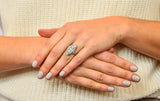 1915 Edwardian 2.40 CTW Old European Diamond Platinum Dinner Ring - Wilson's Estate Jewelry