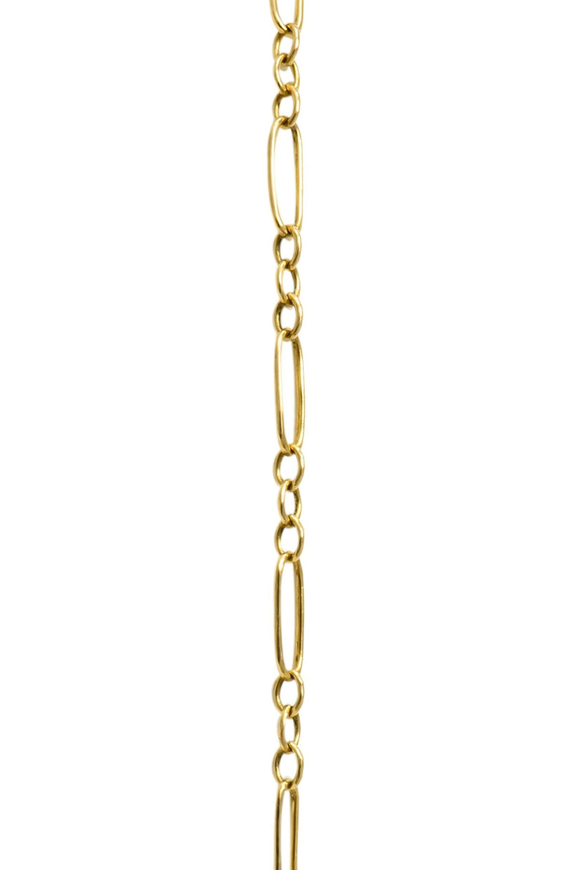 1920’s Art Deco Diamond 14 Karat Gold Locket Pendant Necklace - Wilson's Estate Jewelry