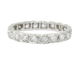 1930's Art Deco 0.40 CTW Diamond Platinum Eternity Band Ring - Wilson's Estate Jewelry