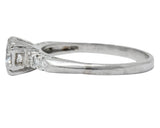 1940's Retro 0.50 CTW Diamond Platinum Engagement Ring - Wilson's Estate Jewelry