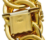 1960’s Vintage 14 Karat Yellow Fancy Gold Interlaced Chain Necklace - Wilson's Estate Jewelry