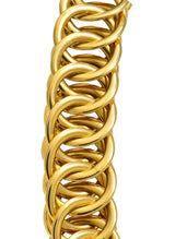 1960’s Vintage 14 Karat Yellow Fancy Gold Interlaced Chain Necklace - Wilson's Estate Jewelry
