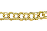 1960's Vintage 14 Karat Yellow Gold Curbed Link Charm Bracelet - Wilson's Estate Jewelry