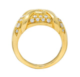 1980's Vintage Bulgari 0.82 CTW Diamond 18 Karat Gold Trika Band Ring - Wilson's Estate Jewelry