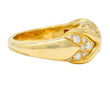 1980's Vintage Bulgari 0.82 CTW Diamond 18 Karat Gold Trika Band Ring - Wilson's Estate Jewelry