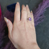 Neoclassical 4.95 CTW Purple Sapphire Diamond Platinum Zeus Intaglio Art Deco Ring