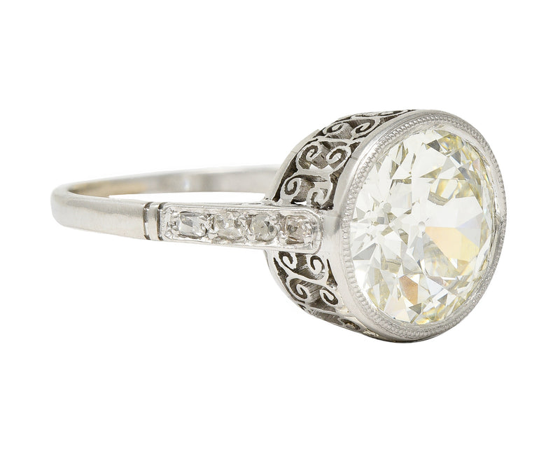 Art deco bezel shop ring