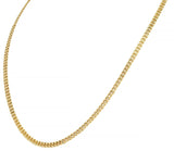 Vintage 18 Karat Yellow Gold Curb Link Chain Necklace