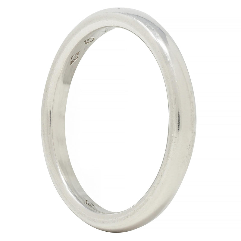 Van Cleef & Arpels Contemporary Platinum Wedding Stacking Band Ring